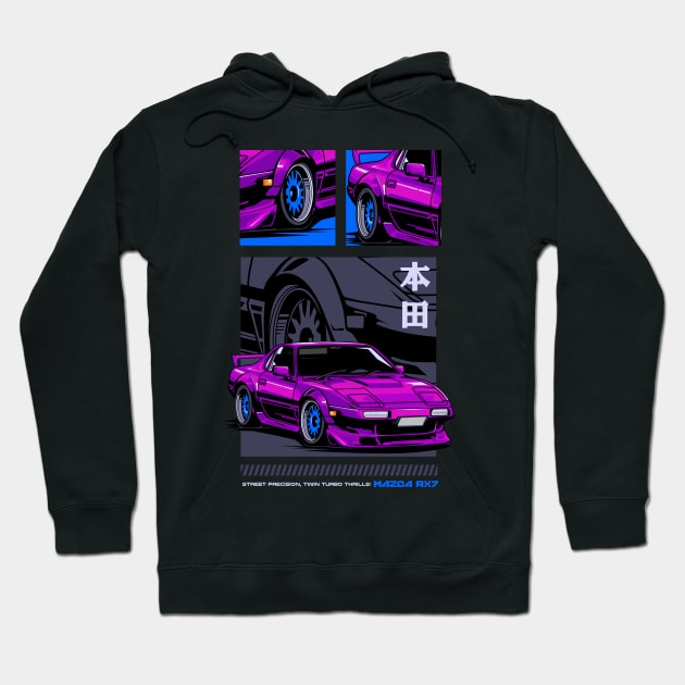 RX-7 Fanatic Hoodie by Harrisaputra